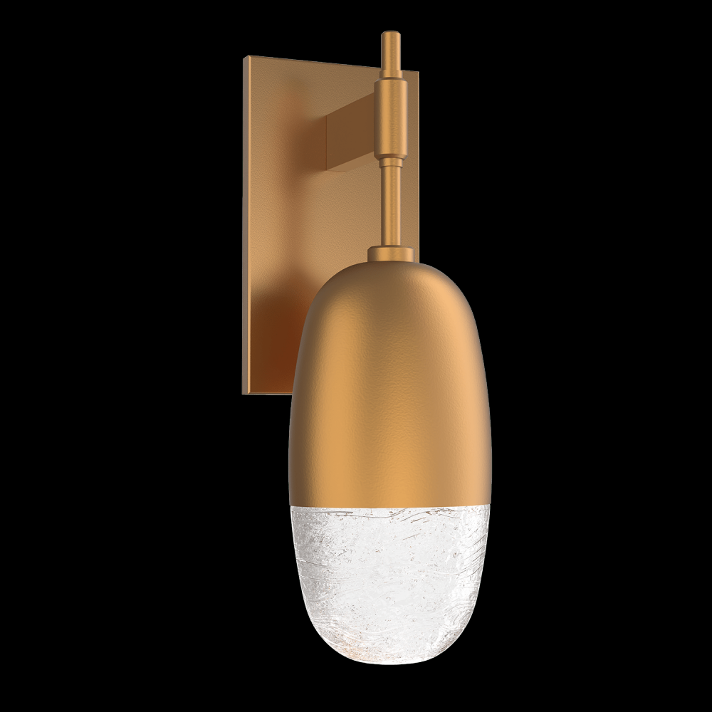 Pebble Sconce-Novel Brass-Pebble Clear