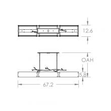 Hammerton PLB0032-0D-BS-FG-001-E2 - Ironwood Linear Suspension-0D-Metallic Beige Silver