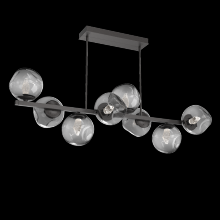 Hammerton PLB0086-T8-GP-GS-001-L3 - Luna 8pc Twisted Branch-Graphite-Geo Inner - Smoke Outer-Threaded Rod Suspension-LED 3000K