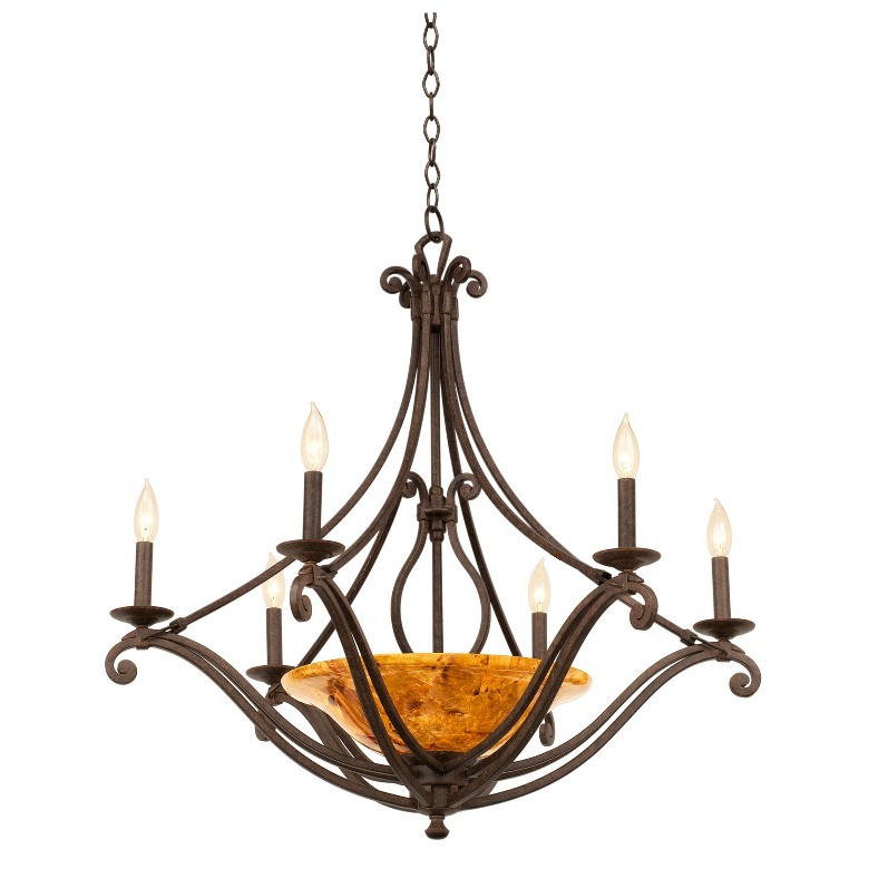 Somerset 6 Arm Chandelier