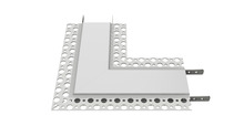 LED INSPIRATIONS CH1-COR-M16-9001 - 90-Degree Flat Corner Channel for Inspire Mud-In 1.6" Channel