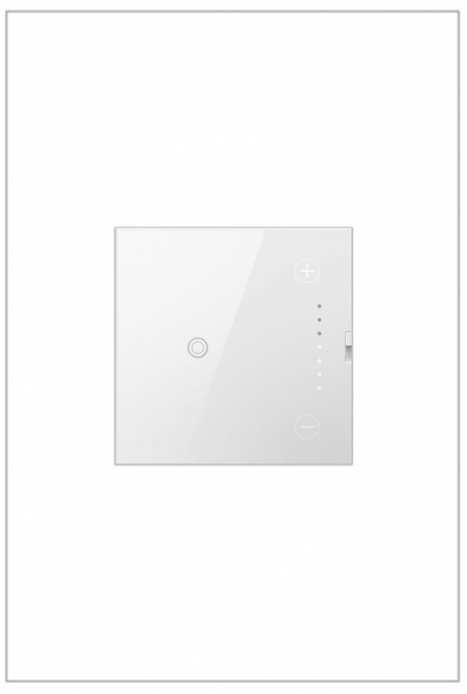 Adorne® Touch Tru-Universal Dimmer, White, with Microban®