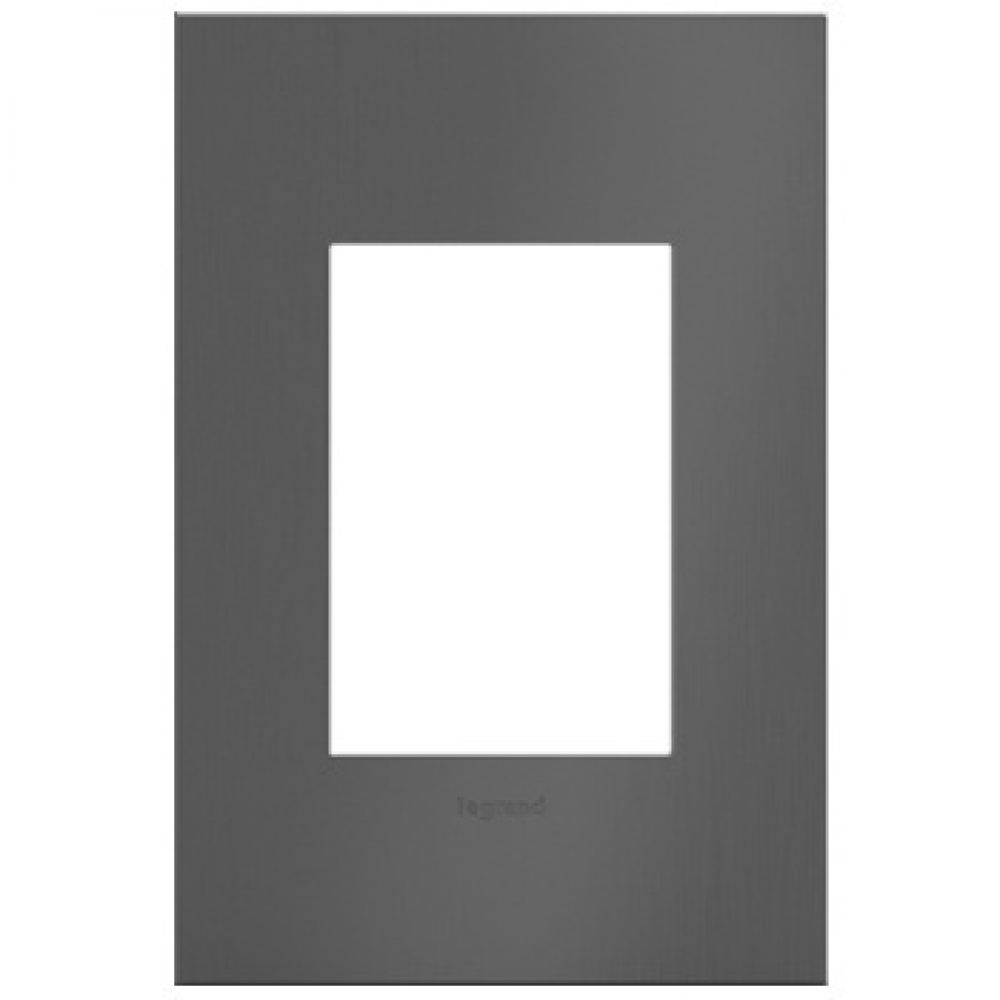 adorne® Brushed Black Nickel One-Gang-Plus Wall Plate