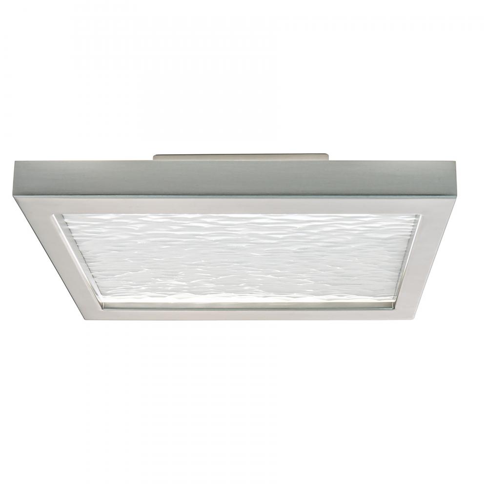 For-Square LED Flush Mount Light - Brushed Nickel