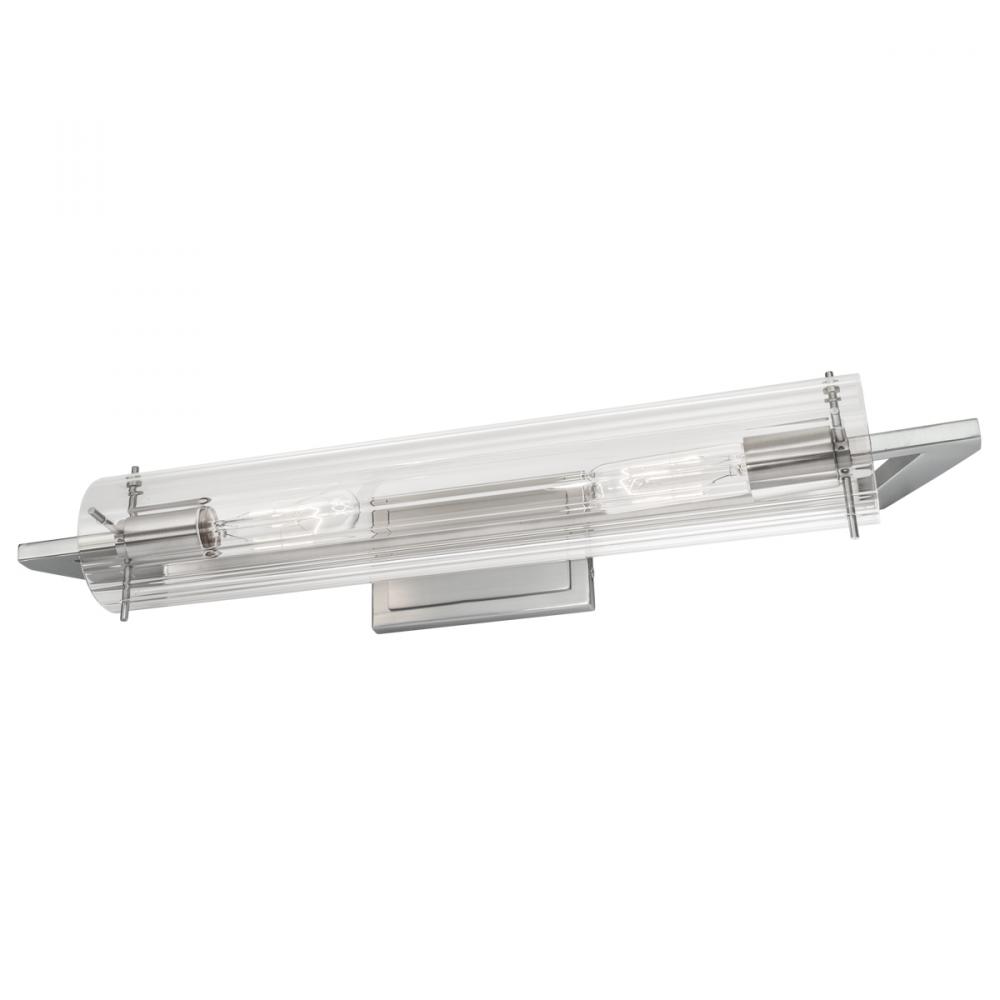 Faceted Sconce Vanity Light - Brushed Nickel