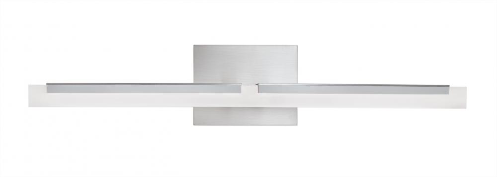 Double L Sconce 26&#34; LED Vanity Light - Chrome