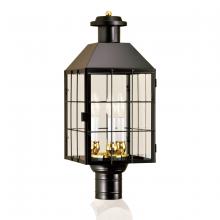 Norwell 1056-BL-CL - American Heritage Outdoor Post Lantern - Black