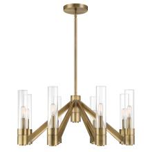 Norwell 6518-AN-CL - Rohe Chandelier - Aged Brass