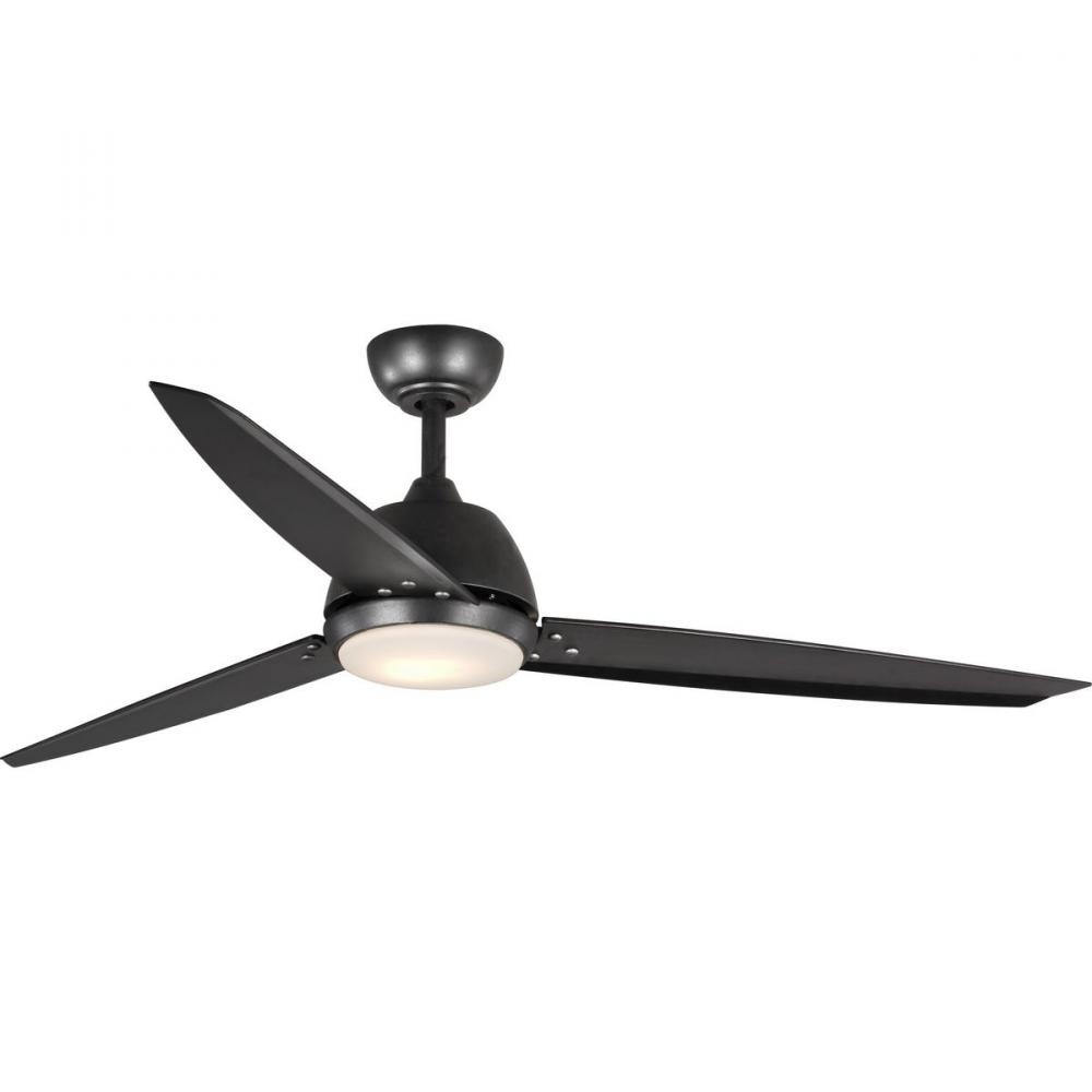 Oriole Collection 60&#34; Three-Blade Ceiling Fan with LED Light