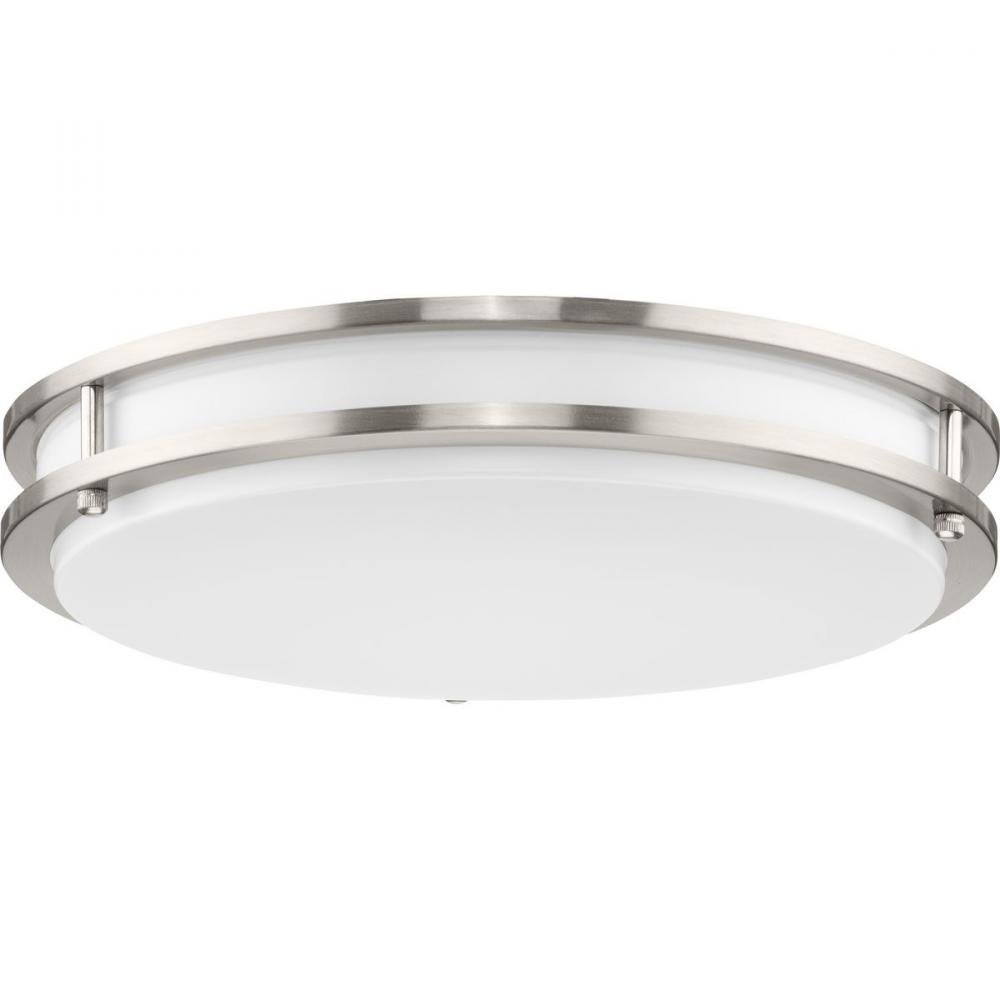 Abide Collection 5-CCT Integrated LED Brushed Nickel Contemporary 14&#34; Medium Flush Mount Light