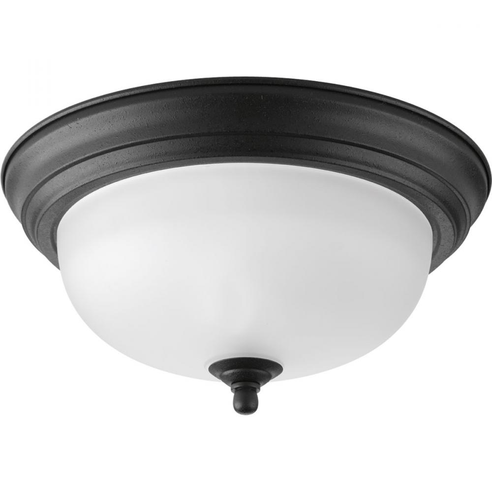 One-Light Dome Glass 11-3/8&#34; Close-to-Ceiling