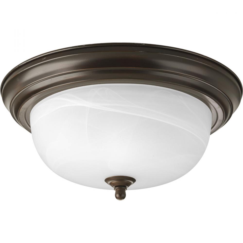 Two-Light Dome Glass 13-1/4&#34; Close-to-Ceiling