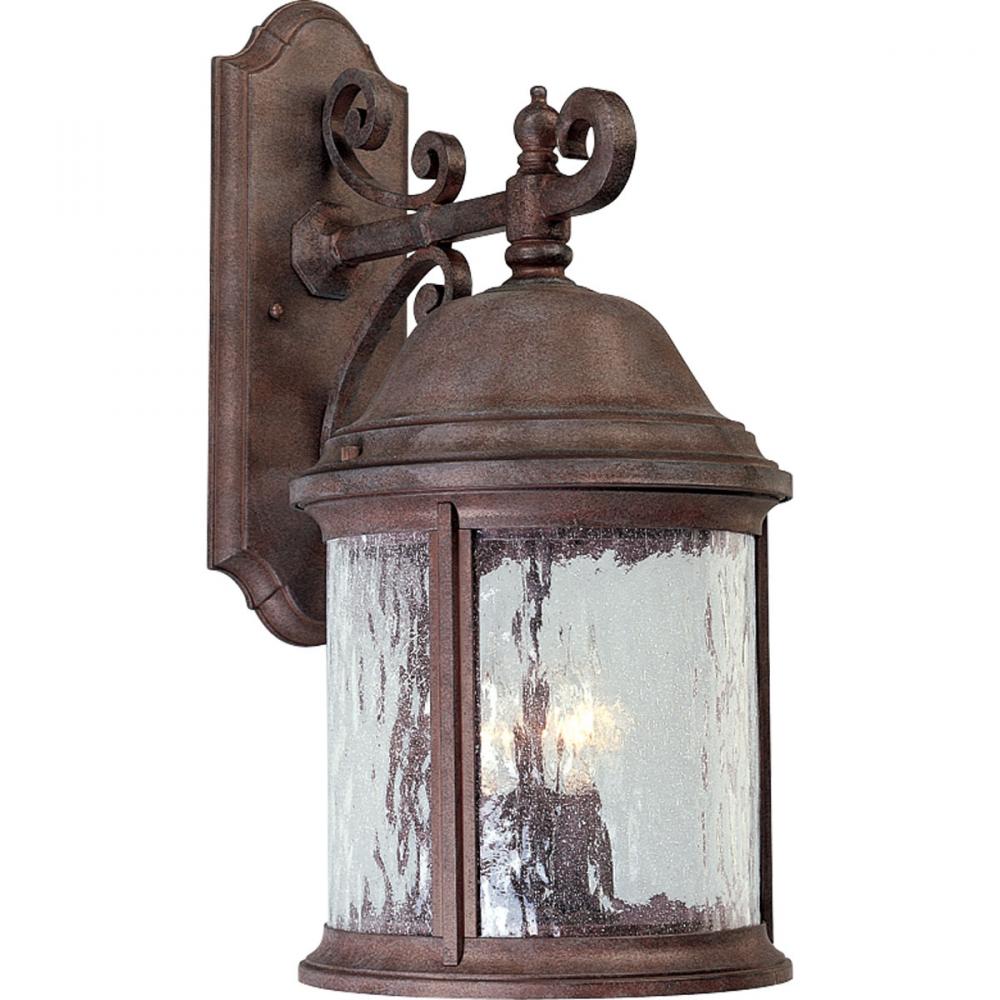 Three Light Copper Wall Lantern