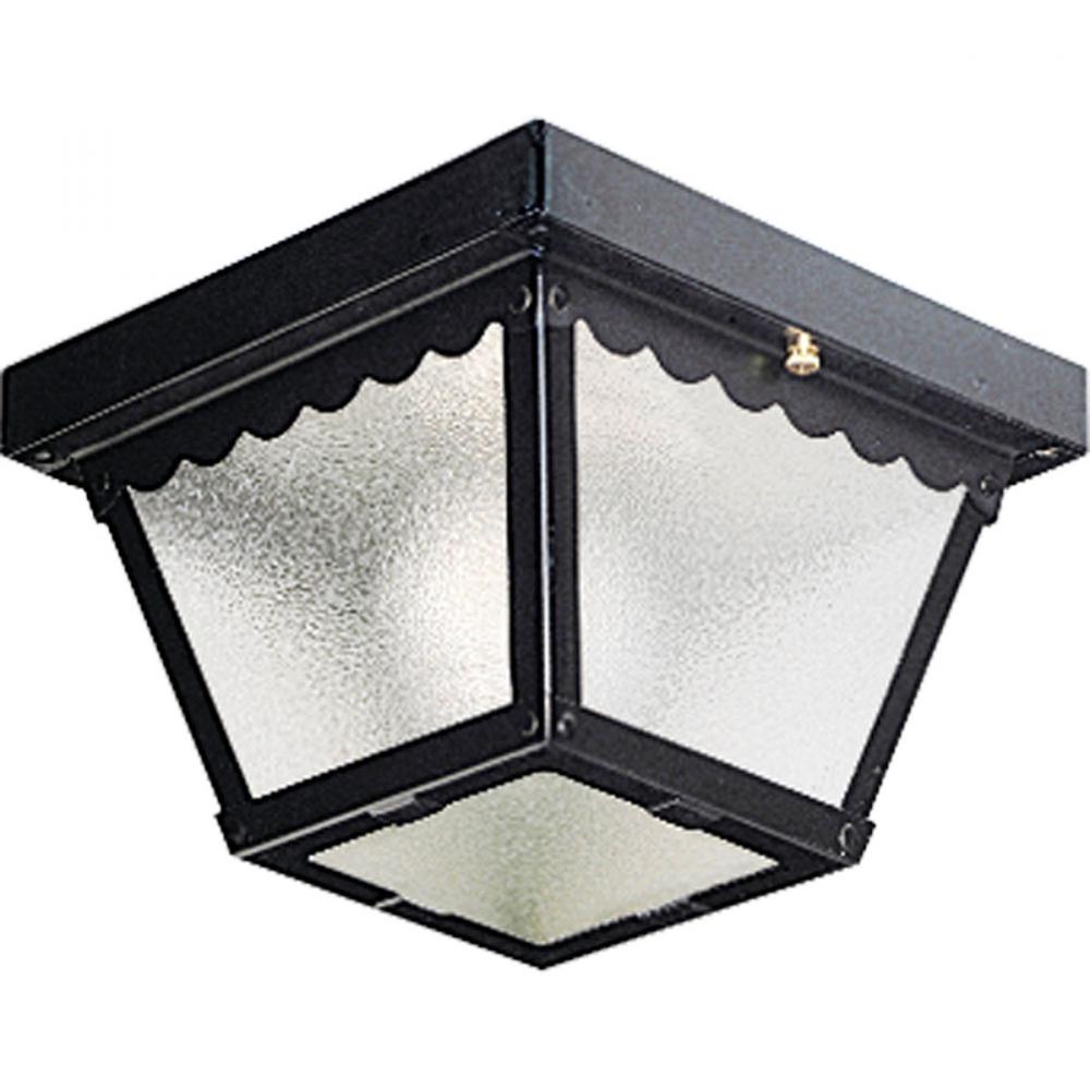 One-Light 7-1/2&#34; Flush Mount for Indoor/Outdoor use