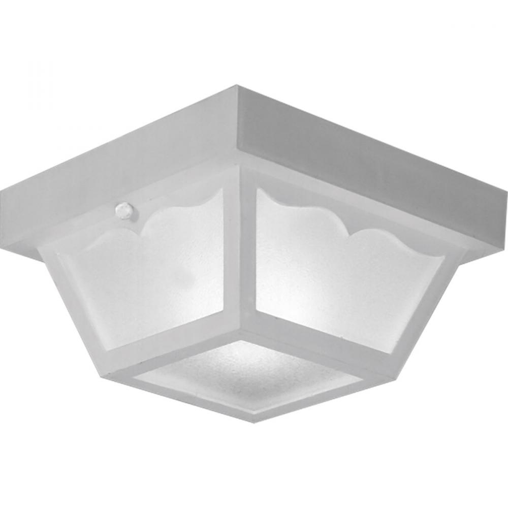 One-Light 8-1/4&#34; Flush Mount for Indoor/Outdoor use