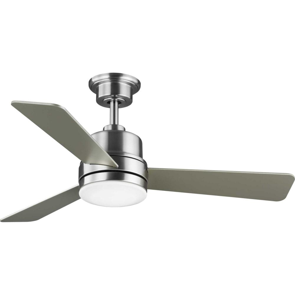 Trevina II Collection 44&#34; Three-Blade Brushed Nickel Ceiling Fan