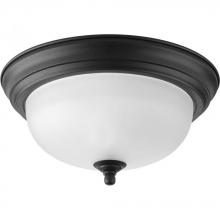 Progress P3924-80 - One-Light Dome Glass 11-3/8" Close-to-Ceiling