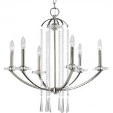 Progress P4139-104 - Nisse Collection Six-Light Chandelier