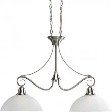 Progress P4513-09 - Two Light Brushed Nickel Island Light