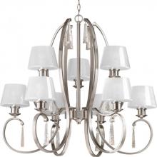 Progress P4525-09 - Dazzle Collection Nine-Light, Two-Tier Chandelier