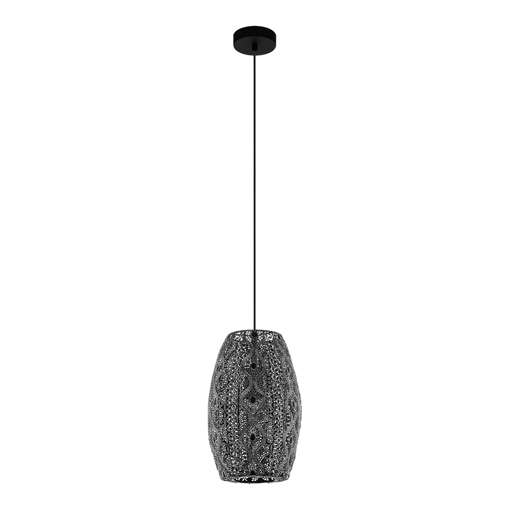 Riyadh - Pendant - Metal Antique Black Shade 1-60W