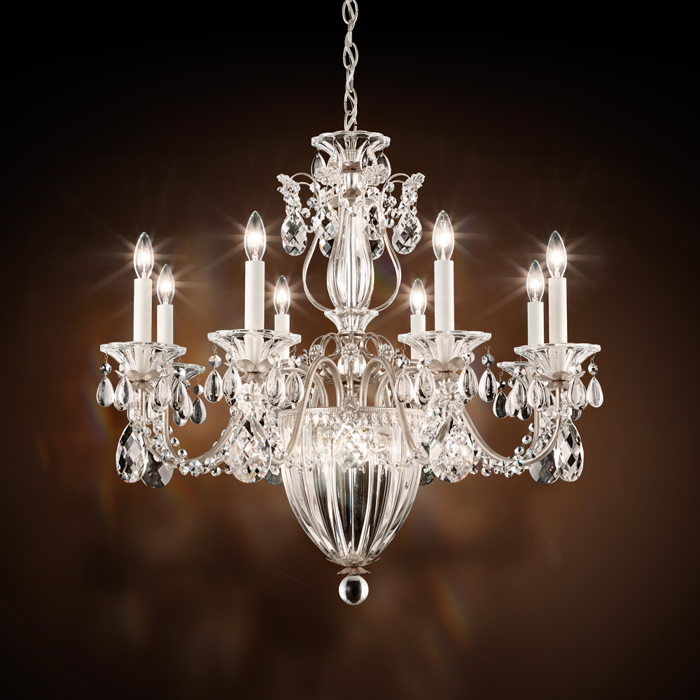 Bagatelle 11 Light 120V Chandelier in Heirloom Gold with Clear Crystals from Swarovski