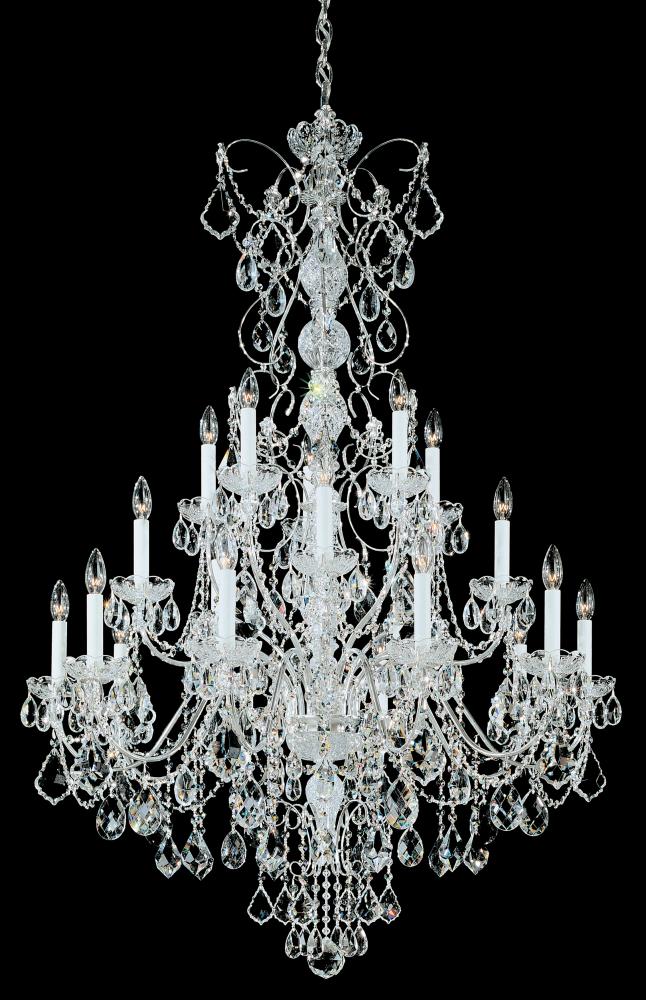 Century 20 Light 120V Chandelier in Heirloom Gold with Heritage Handcut Crystal