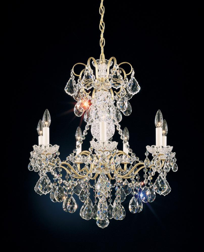 New Orleans 7 Light 120V Chandelier in Etruscan Gold with Heritage Handcut Crystal