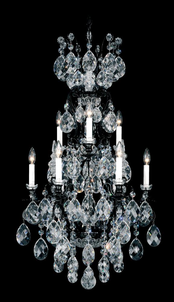 Renaissance 10 Light 120V Chandelier in Etruscan Gold with Clear Crystals from Swarovski