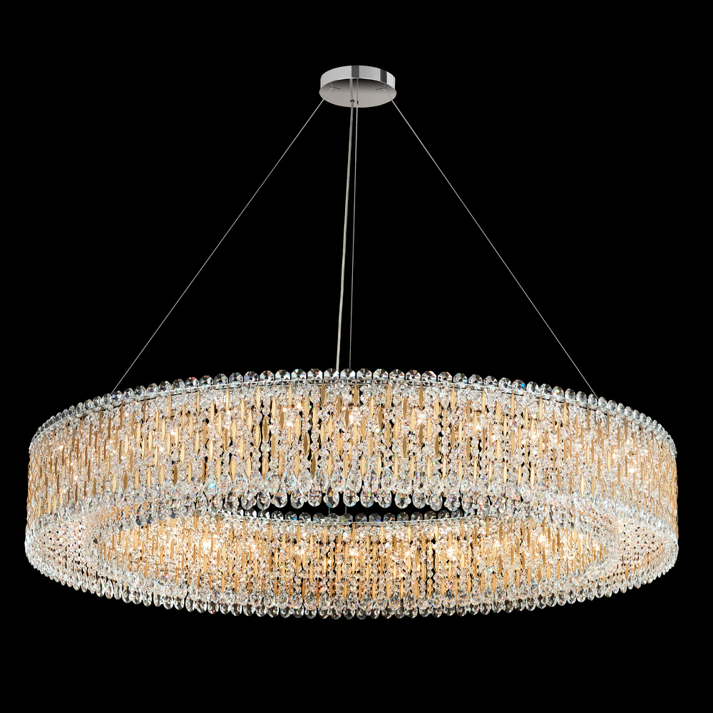 Sarella 32 Light 120V Pendant in White with Clear Radiance Crystal