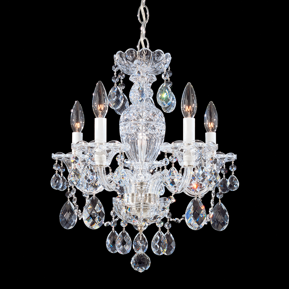 Sterling 5 Light 120V Chandelier in Aurelia with Clear Radiance Crystal