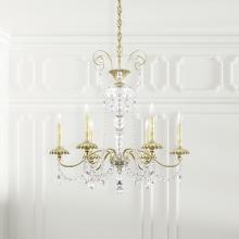 Schonbek 1870 AT1006N-51H - Helenia 6 Light 120V Chandelier in Black with Heritage Handcut Crystal