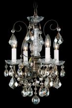 Schonbek 1870 3648-22H - New Orleans 4 Light 120V Chandelier in Heirloom Gold with Heritage Handcut Crystal