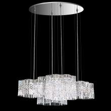 Schonbek 1870 SPU160N-SS1O - Selene 37in LED 3000K 120V Pendant in Stainless Steel with Clear Optic Crystal