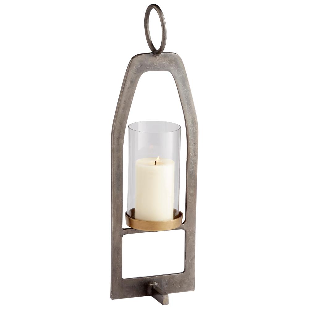 Hubert Candleholder Bronze And Brass - Small
