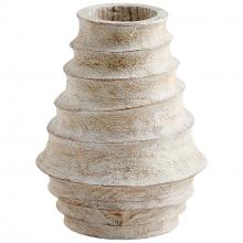 Cyan Designs 10724 - Giorgio Vase Whitewashed - Small