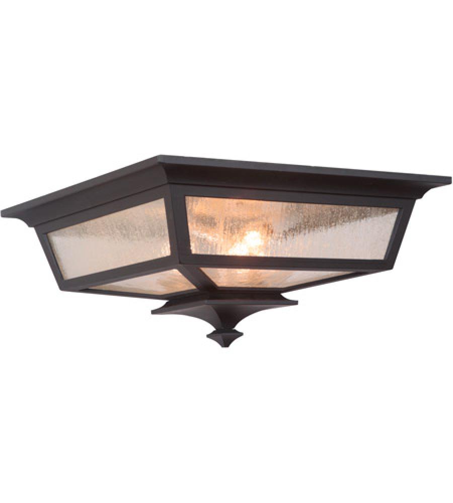 Argent II 3 Light Outdoor Flushmount in Midnight