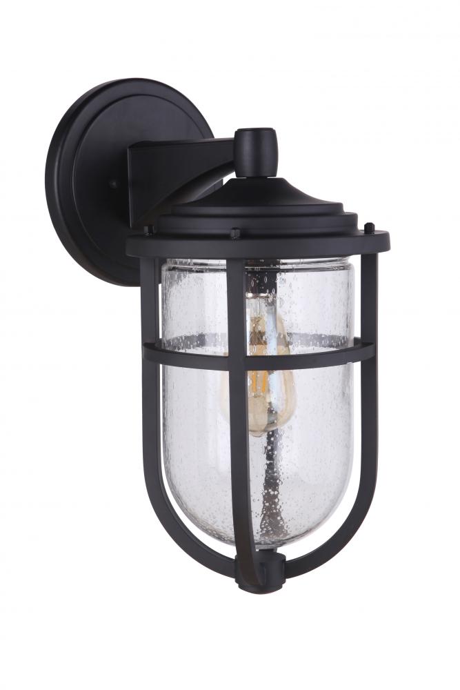 Voyage 1 Light Medium Outdoor Wall Lantern in Midnight