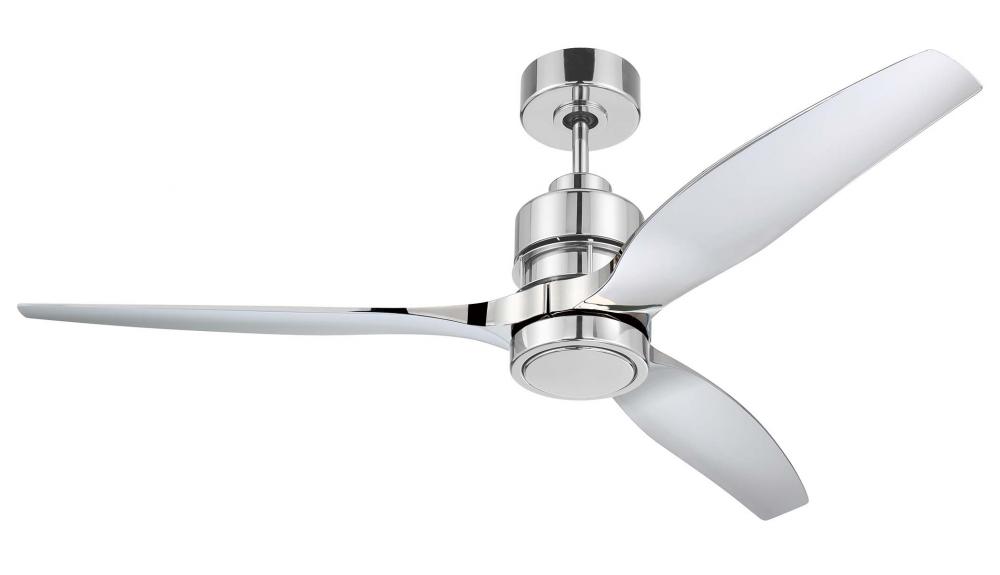 52&#34; Sonnet ceiling fan in Polished Nickel w/ Polished Nickel Polycarbonate Blades, WIFI control