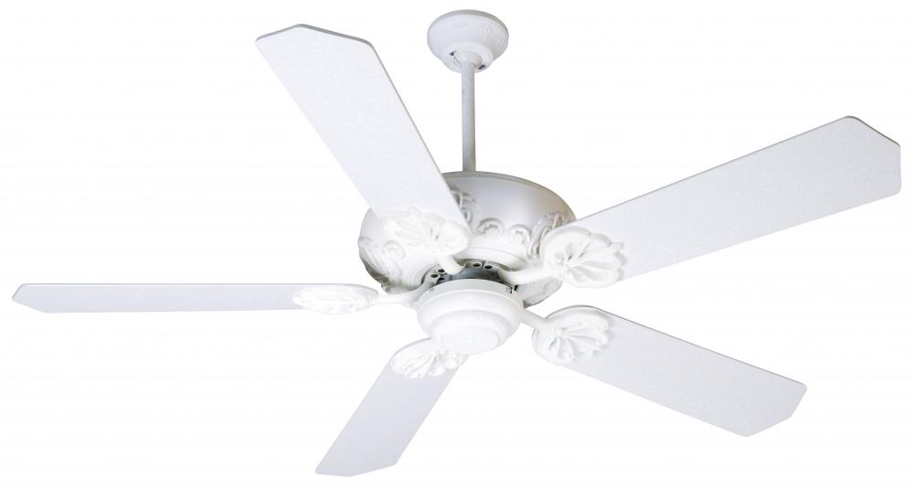 Textured White Ceiling Fan