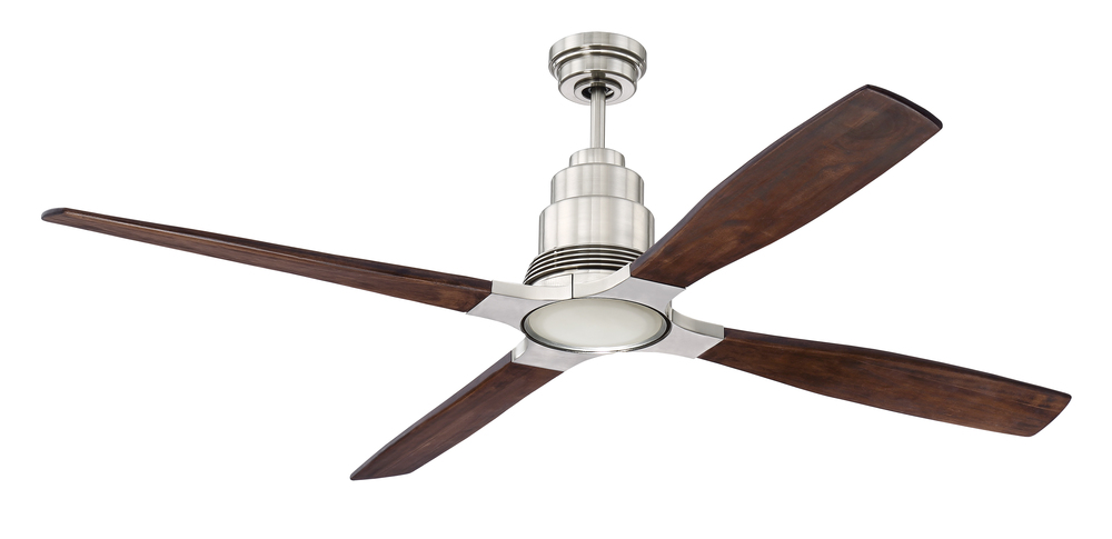 60&#34; Ceiling Fan w/LED Light Kit, Blade Options