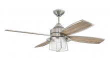 Craftmade WAT52BNK4 - 52" Waterfront in Brushed Polished Nickel w/ Brushed Polished Nickel/Dark Driftwood Blades