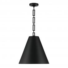 Crystorama 8687-MK-GA - Brian Patrick Flynn for Crystorama Alston 3 Light Matte Black + Antique Gold Chandelier