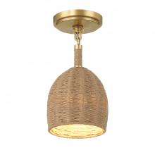 Crystorama JAC-10502-SG_CEILING - Jace 1 Light LED Soft Gold Semi Flush