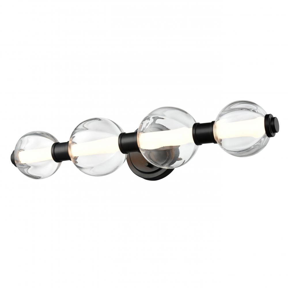 Glimme 24&#34; Vanity/Sconce, BK w/pumpkin