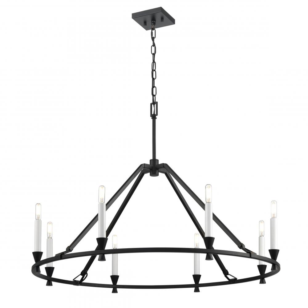 Carisbrooke 34&#34; Chandelier, Black