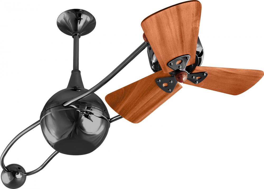 Brisa 360° counterweight rotational ceiling fan in Black Nickel finish with solid sustainable mah