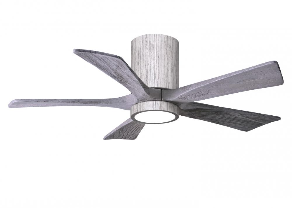 IR5HLK five-blade flush mount paddle fan in Barn Wood finish with 42” solid barn wood tone blade