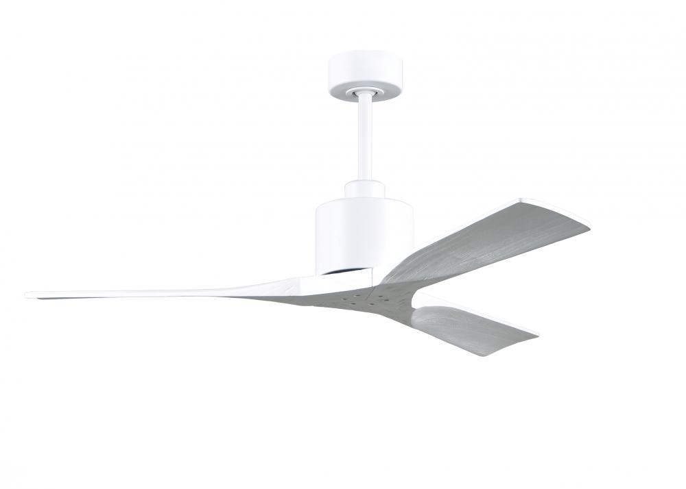 Nan 6-speed ceiling fan in Matte White finish with 52” solid matte white wood blades