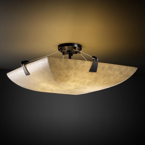 48&#34; Semi-Flush Bowl w/ Tapered Clips